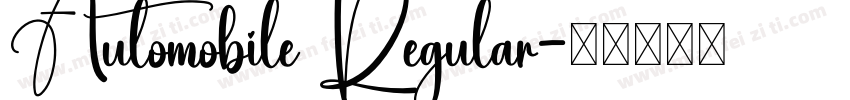 Automobile Regular字体转换